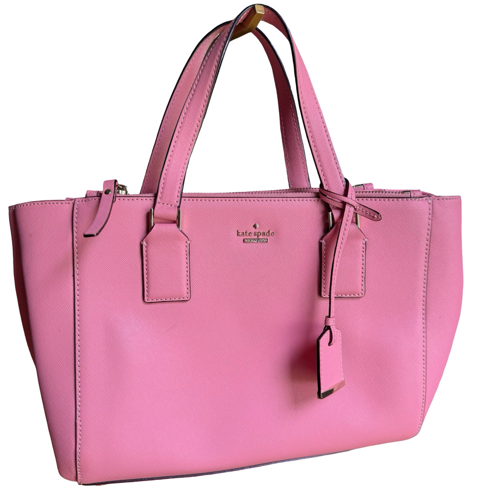 Kate Spade New York Cameron Street Satchel Pink Handbag Purse Leather Bag 11x9x4